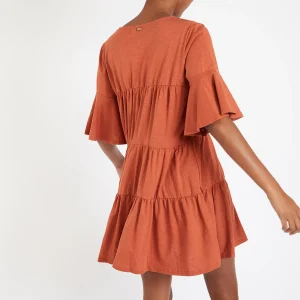 mode Banana Moon Robe Courte Ample Marron Kimi Peachy 12