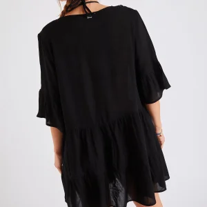 soldes pas cher Banana Moon Tunique De Plage Noire Louise Salty 12
