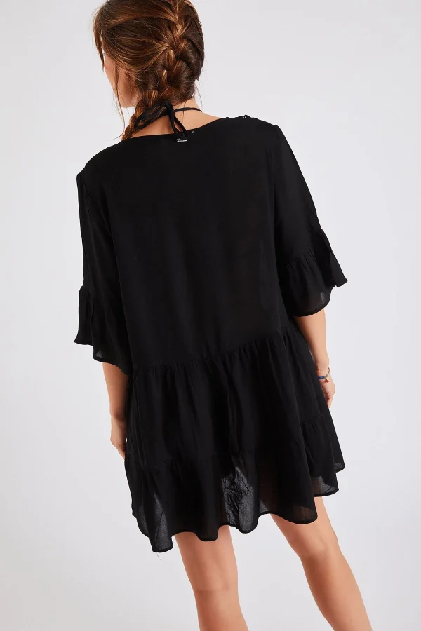 soldes pas cher Banana Moon Tunique De Plage Noire Louise Salty 5
