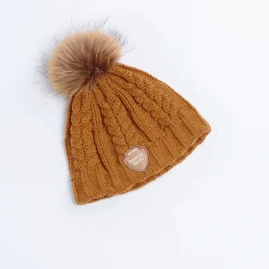 marque pas cher en ligne Banana Moon Bonnet Avec Pompon En Fourrure Marron Dotto Lemonwood 8