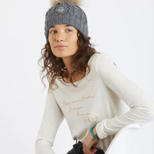 Banana Moon Bonnet à  Pompon Gris Femme DOTTO LEMONWOOD site soldes 14