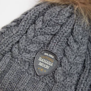 Banana Moon Bonnet à  Pompon Gris Femme DOTTO LEMONWOOD site soldes 18