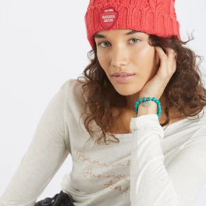 à prix d'occasion Banana Moon Bonnet Torsadé Femme Corail Avec Pompon Howson Lemonwood 12
