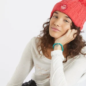 à prix d'occasion Banana Moon Bonnet Torsadé Femme Corail Avec Pompon Howson Lemonwood 14
