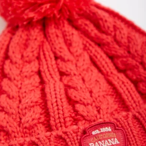 à prix d'occasion Banana Moon Bonnet Torsadé Femme Corail Avec Pompon Howson Lemonwood 18