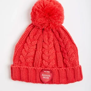 à prix d'occasion Banana Moon Bonnet Torsadé Femme Corail Avec Pompon Howson Lemonwood 16
