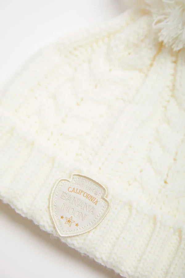 Banana Moon Bonnet Torsadé Femme écru Avec Pompon Howson Lemonwood à prix promos 3