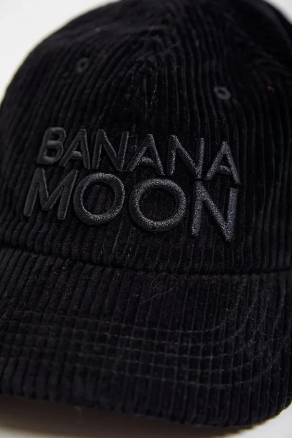Les achats en ligne Banana Moon Casquette Femme Noir Aspect Velours Côtelé JUDE FEDELINA 5