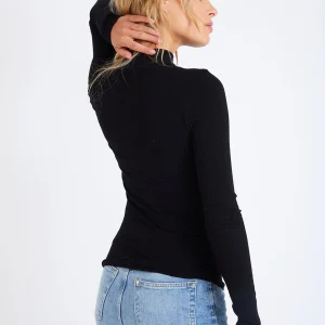 Banana Moon T-shirt Col Roulé Noir Odalis Naelia belle 12