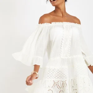 achetez pas cher Banana Moon Tunique Beachwear Dentelle écrue Dalya Spelly 10