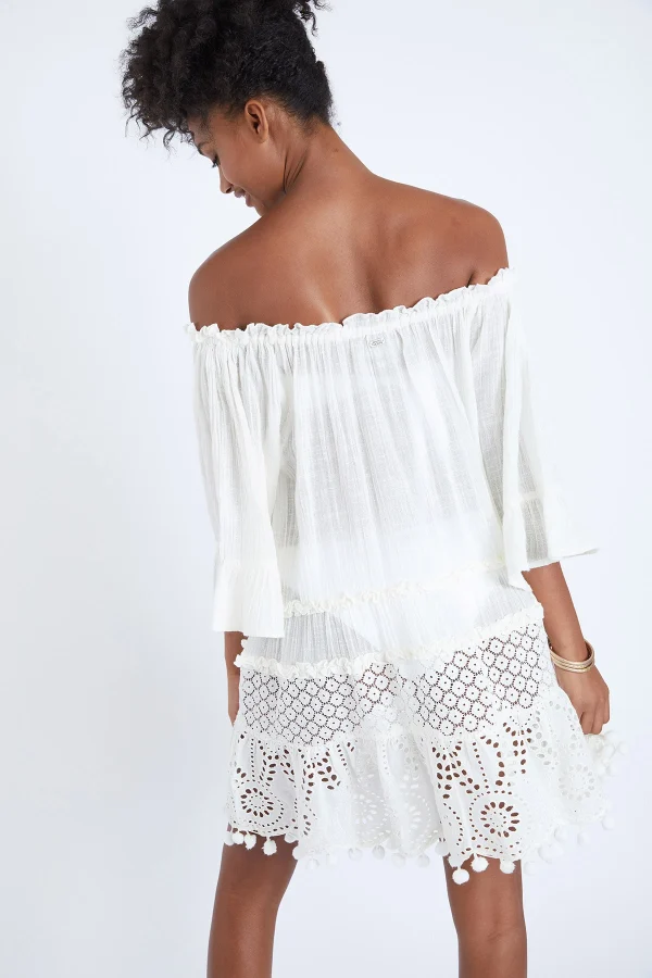 achetez pas cher Banana Moon Tunique Beachwear Dentelle écrue Dalya Spelly 7