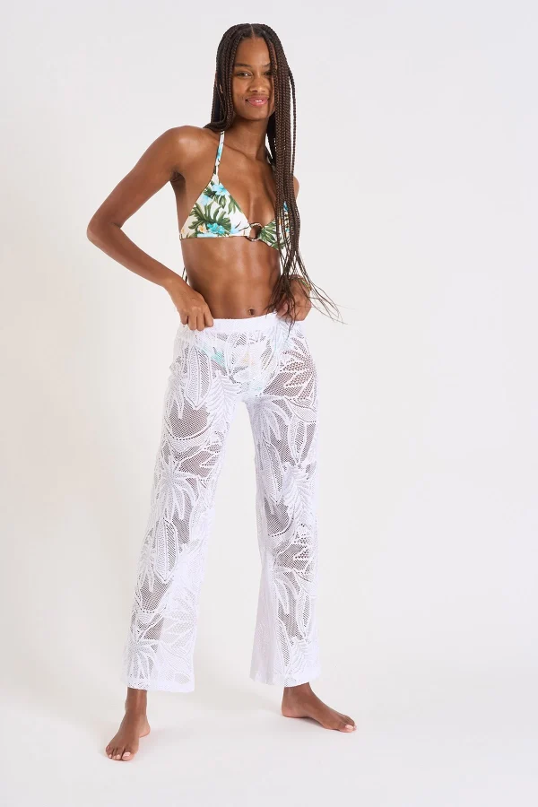 Livraison internationale Banana Moon Pantalon Beachwear Blanc Kiska Cocobeach 1