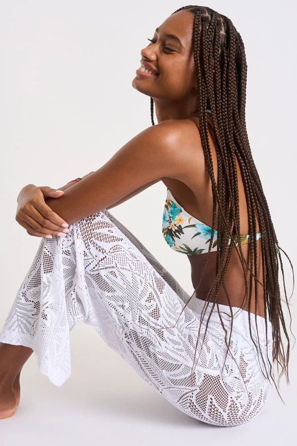 Livraison internationale Banana Moon Pantalon Beachwear Blanc Kiska Cocobeach 3