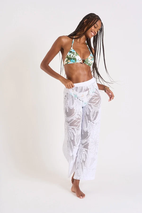 Livraison internationale Banana Moon Pantalon Beachwear Blanc Kiska Cocobeach 5
