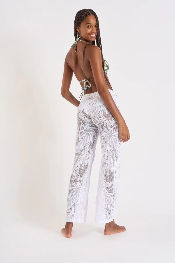 Livraison internationale Banana Moon Pantalon Beachwear Blanc Kiska Cocobeach 6