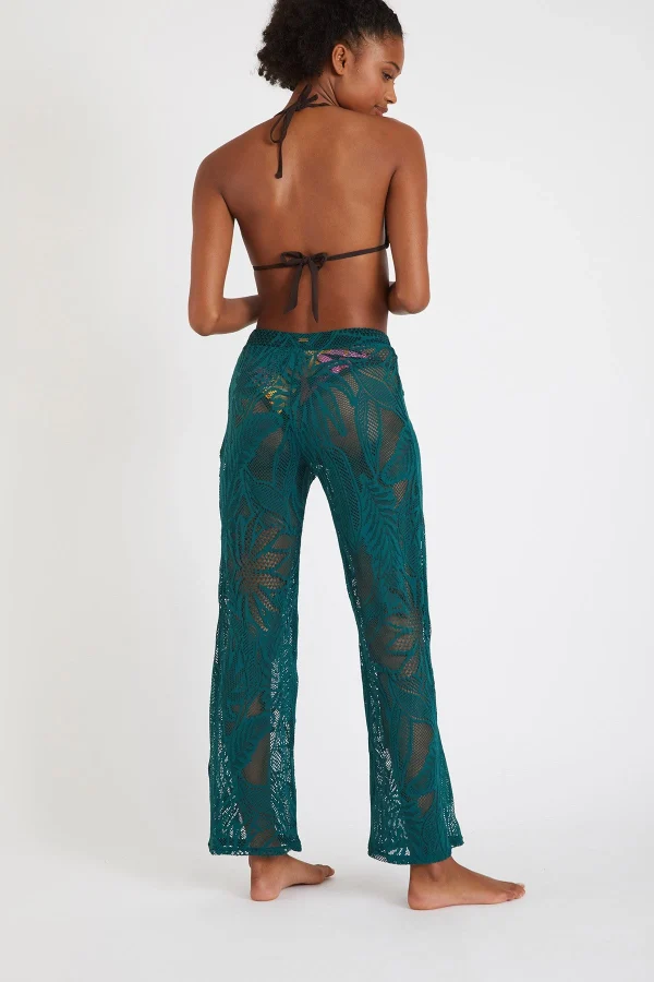 remise en ligne Banana Moon Pantalon Beachwear Vert Kiska Cocobeach 7
