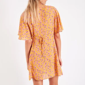 à prix réduits Banana Moon Robe De Plage Courte Imprimée Jaune KOMARI PALMARVOIL 12
