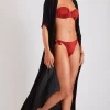vente pas cher en ligne Banana Moon Kimono De Plage Long Noir Luana Bamia 17
