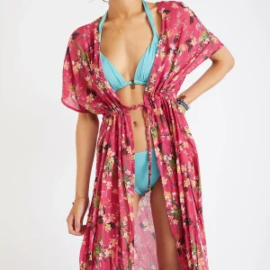 Banana Moon Kimono De Plage Imprimé Rose LUANA BUZIOSVOIL styles dernier cri 10