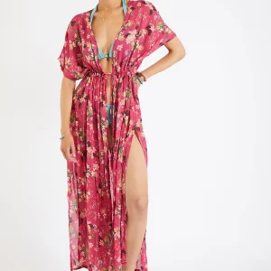 Banana Moon Kimono De Plage Imprimé Rose LUANA BUZIOSVOIL styles dernier cri 14