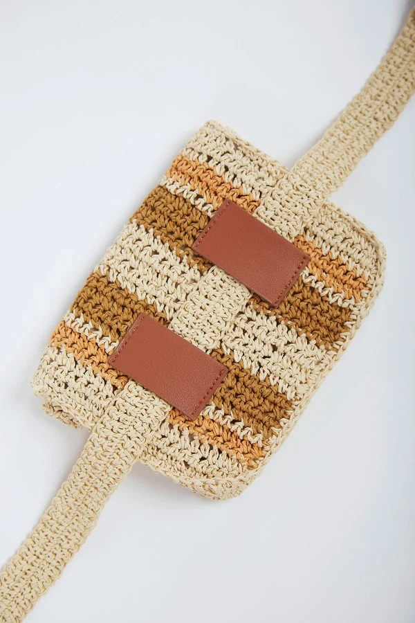 en ligne Banana Moon Pochette Tressée “banane” Naturel Pachda Melissange 3