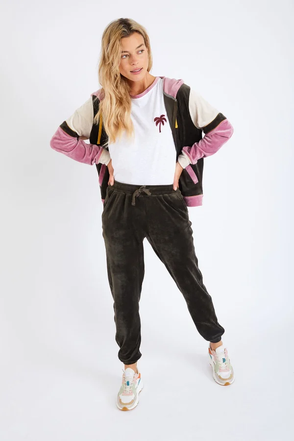 Banana Moon Blouson Velours Kaki à Capuche Aiden Wildlake magasin en ligne france 4