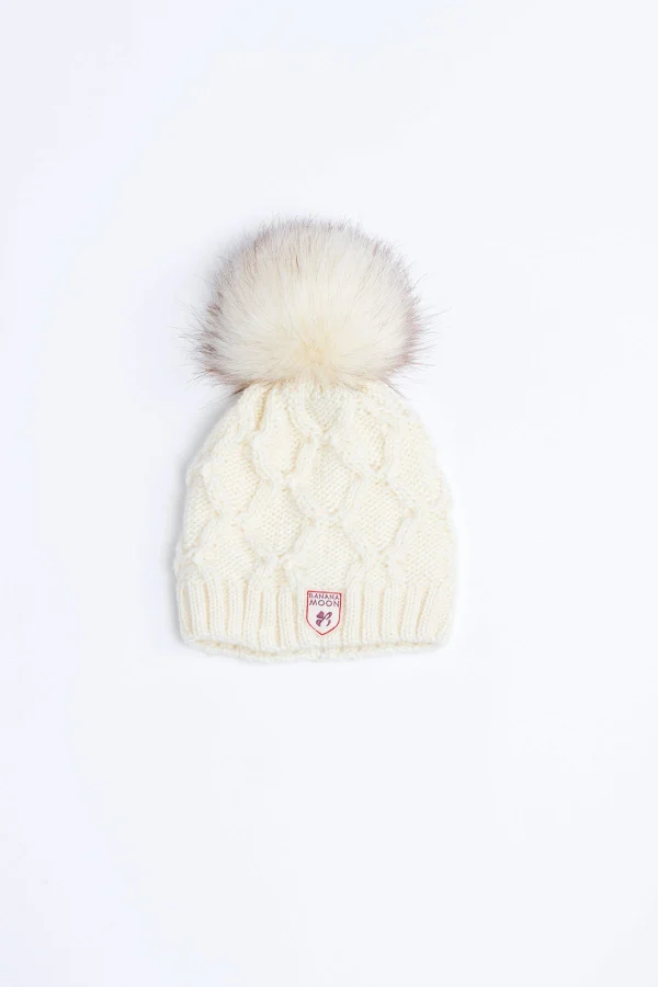 Distributeur Officiel Banana Moon Bonnet Avec Pompon écru Alina Bryan 1