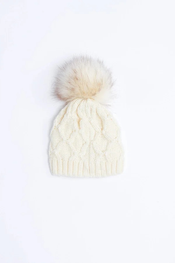 Distributeur Officiel Banana Moon Bonnet Avec Pompon écru Alina Bryan 4
