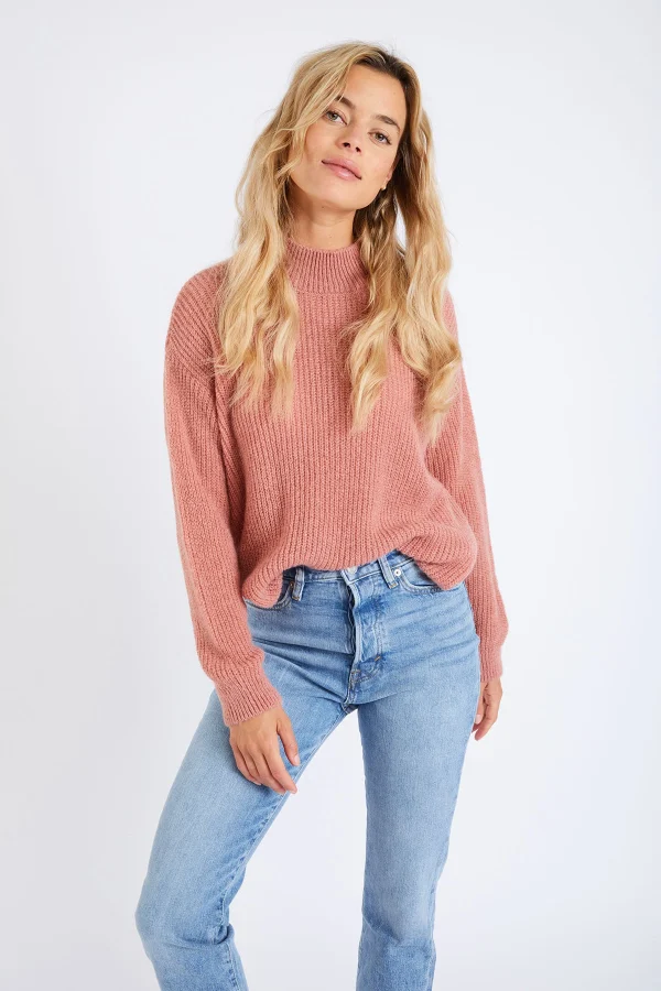 Banana Moon Pull En Maille Rose Poudré Charles Kelyan fashion pas cher 4