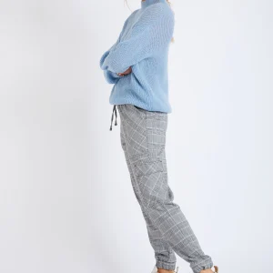 Banana Moon Pull En Maille Bleu Charles Kelyan Meilleur Prix Garanti 10