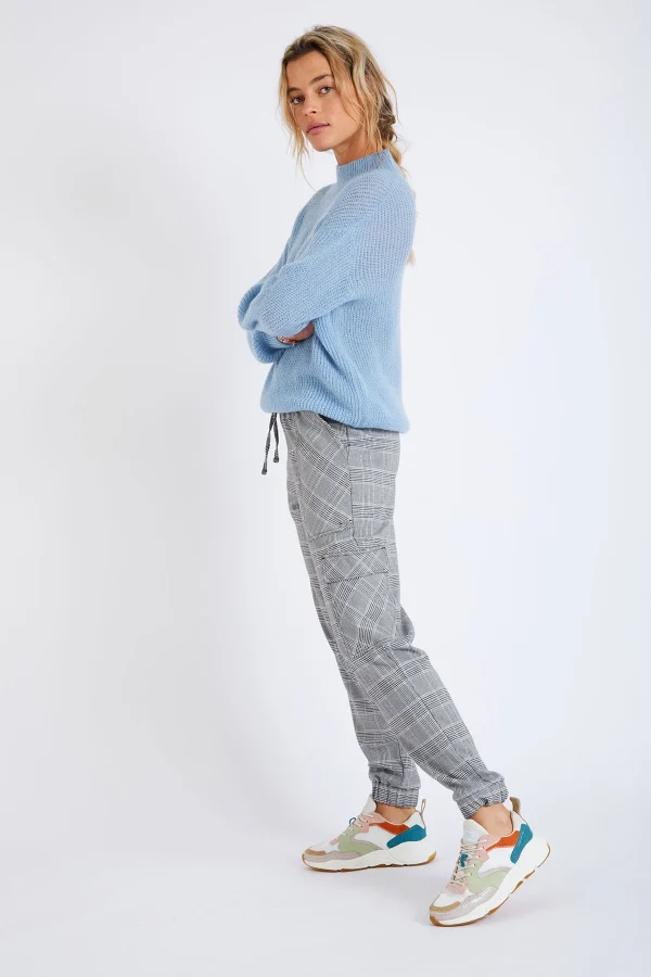 Banana Moon Pull En Maille Bleu Charles Kelyan Meilleur Prix Garanti 4