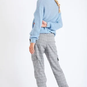 Banana Moon Pull En Maille Bleu Charles Kelyan Meilleur Prix Garanti 12