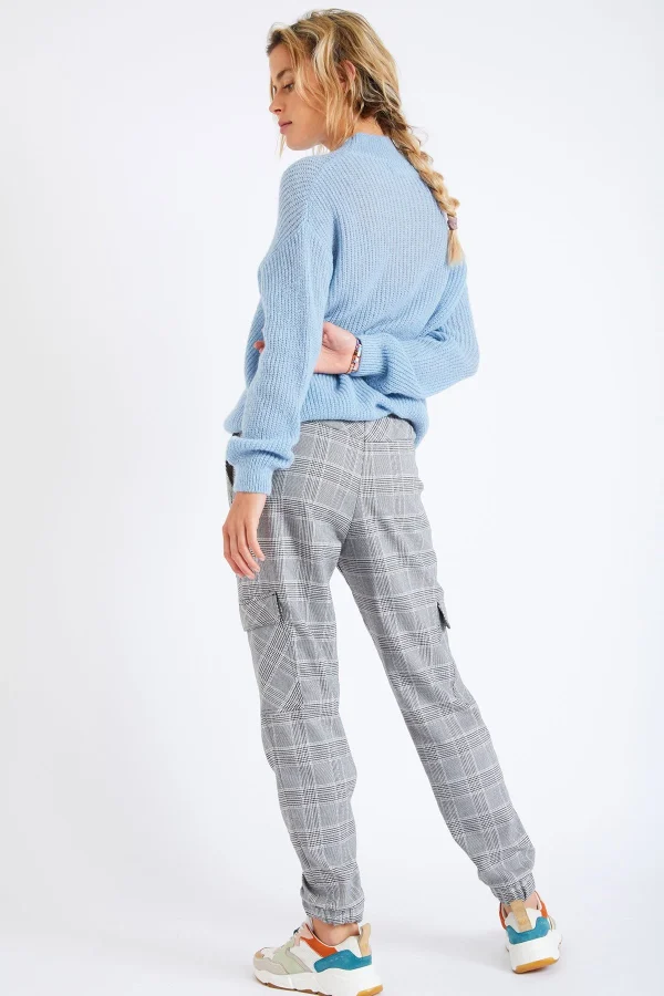 Banana Moon Pull En Maille Bleu Charles Kelyan Meilleur Prix Garanti 5