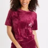 Banana Moon Top Velours Cassis CHLOE SEALAKE luxe soldes 7