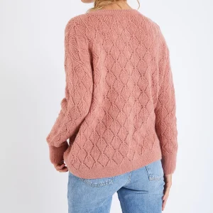Banana Moon Cardigan Femme Rose Poudré Emile Mowy remise en ligne 12