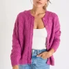 Banana Moon Cardigan Femme Violet Emile Mowy exclusivement disponibles 8