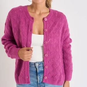 Banana Moon Cardigan Femme Violet Emile Mowy exclusivement disponibles 13