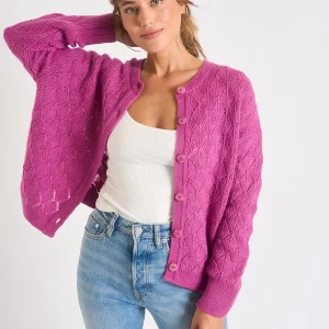 Banana Moon Cardigan Femme Violet Emile Mowy exclusivement disponibles 9