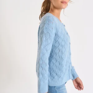 grande marque pas cher Banana Moon Cardigan Femme Bleu Clair Emile Mowy 12