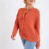 soldes ligne Banana Moon Cardigan Femme Orange Emile Mowy 17