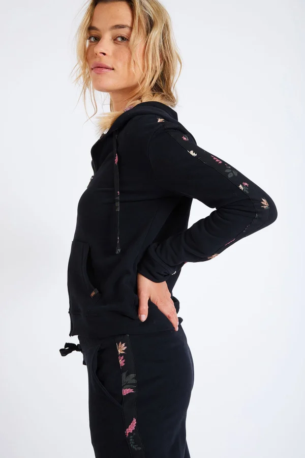 Banana Moon Veste Noire à Capuche Fresco Lautaro pas cher 1