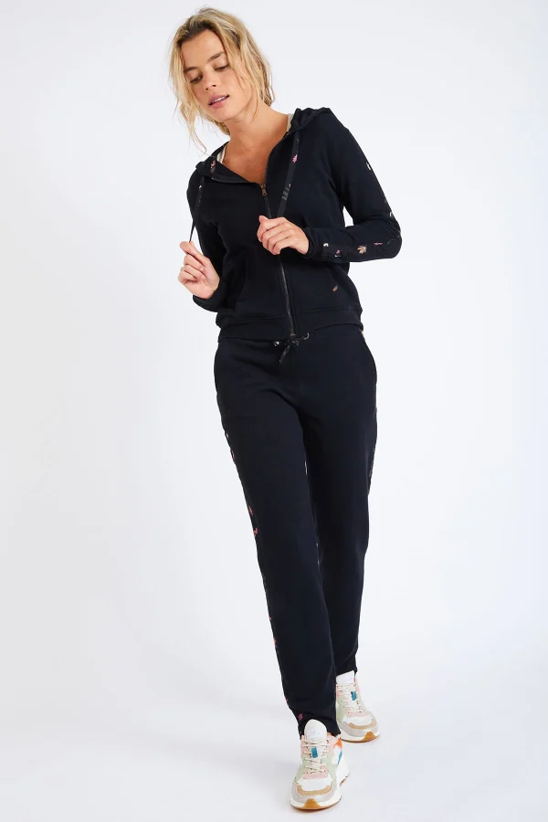 Banana Moon Veste Noire à Capuche Fresco Lautaro pas cher 4