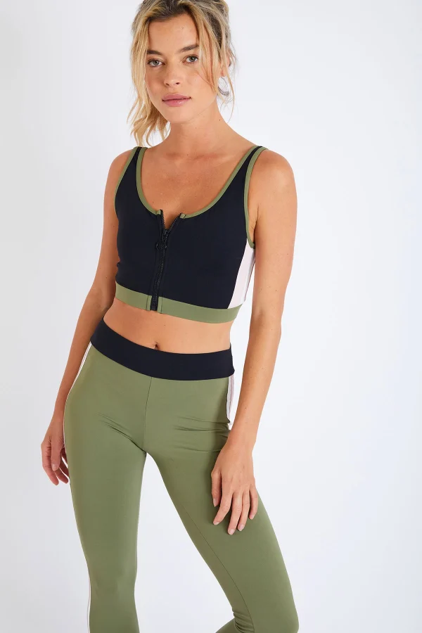 Banana Moon Legging De Sport Kaki Gym Sprint fashion pas cher 3