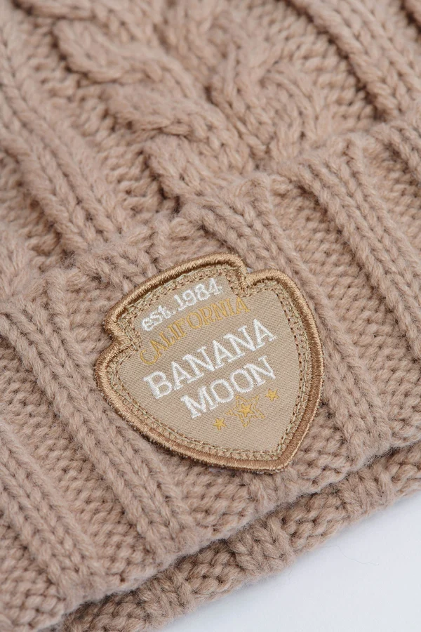 Banana Moon Bonnet Torsadé Beige Avec Pompon Howson Lemonwood en ligne vente 4