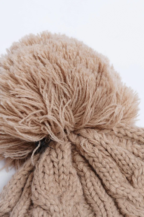 Banana Moon Bonnet Torsadé Beige Avec Pompon Howson Lemonwood en ligne vente 5