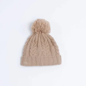Banana Moon Bonnet Torsadé Beige Avec Pompon Howson Lemonwood en ligne vente 18
