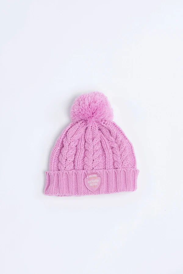 boutique en france Banana Moon Bonnet Torsadé Rose Bonbon Avec Pompon Howson Lemonwood 1