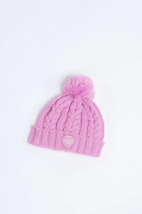 boutique en france Banana Moon Bonnet Torsadé Rose Bonbon Avec Pompon Howson Lemonwood 3