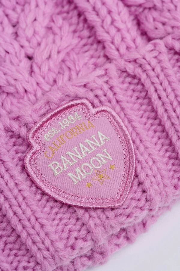 boutique en france Banana Moon Bonnet Torsadé Rose Bonbon Avec Pompon Howson Lemonwood 4