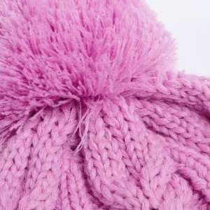 boutique en france Banana Moon Bonnet Torsadé Rose Bonbon Avec Pompon Howson Lemonwood 14